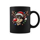 Christmas Children Reindeer Red Nose Xmas Tassen