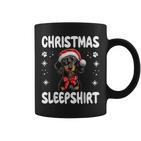 Dachshund Wiener Doxie Dog Nightdress Pyjamas Christmas Tassen