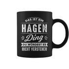 Damen Das Ist Ein Hagen Ding Du Würdest Es Nichterstehenorname Mit-Ausschnitt Tassen