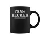 Damen Team Decker Stolzer Familienname Nachname Geschenk Mit-Ausschnitt Tassen