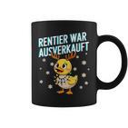 Saying Duck Christmas Reindeer War Ausverkauft Tassen