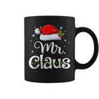 Mr And Mrs Claus Pyjama Santa Tassen