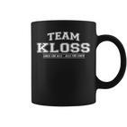 Team Kloss Proud Family Last Name Tassen