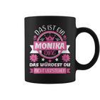 Women's Monika Name First Name Day Das Ist Ein Monika Ding With-Neck S Tassen