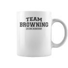 Team Browning Proud Surname Last Name Gray Tassen