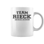 Team Rieck Stolze Familie Nachname Geschenk Tassen