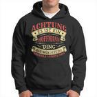 Achtung Es Ist Ein Hoffmann Ding Last Name Plate S Kapuzenpullover