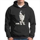 Border Collie Dog Pet Illustration Border Collie Kapuzenpullover