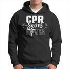 Cpr Rettet Leben Paramedic Emergency Paramedic Profession Kapuzenpullover