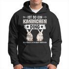 Damen Ist So Ein Kaninchen Ding Kaninchen Mit-Ausschnitt Kapuzenpullover