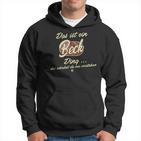 'Das Ist Ein Beck Ding' This Is A Beck Ding Kapuzenpullover