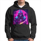 Hipster Wizard Retro Print Kapuzenpullover