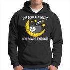 Ich Schlafe Nicht Ich Spare Energy Sleep Penguin Nightdress Kapuzenpullover