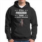 Ist So Ein Pinscher Ding Lustiger Spruch Pinscher Kapuzenpullover