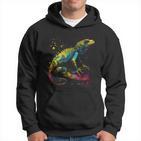 Lizard Lizard Colourful Colour Animal Favourite Animal Fan Kapuzenpullover