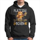 Platz Da Ich Muss Zum Boxing Bear Boxer Kapuzenpullover