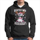 Reindeer Was Ausverkauft Christmas Unicorn Slogan Kapuzenpullover