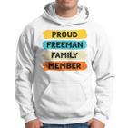 Freeman Retro Freeman Nachname Freeman Raglan Kapuzenpullover