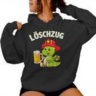 Löschzug Feuerwehr Beer Dino Fireman Kapuzenpullover für Damen