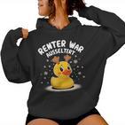 Renter War Ausgeltert Christmas Duck Kapuzenpullover für Damen