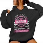 Women's Karin Name First Name Day Das Ist Ein Karin Ding With-Neck Kapuzenpullover für Damen