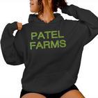 Women's Patel Farms Squad Family Reunion Last Name Team Kapuzenpullover für Damen