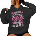 Women's Reichet Mir Dartpflights Ihr Jester Die Queen Will Throw Kapuzenpullover für Damen