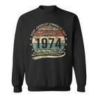 50Th Birthday Real Absolut Einmalig Seit November 1974 Sweatshirt