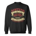 Achtung Es Ist Ein Nguyen Ding Nachname Namensschild Sweatshirt