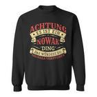 Achtung Es Ist Ein Nowak Ding Last Name Plate S Sweatshirt