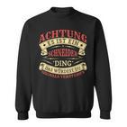 Achtung Es Ist Ein Schneider Ding Nachname Namensschild Sweatshirt