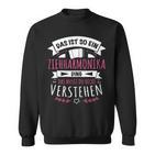 Damen Akkordeon Musiker Das Ist So Ein Ziehharmonika Ding Sweatshirt