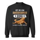 Damen Bartagamen Sachen Ist So Ein Bartagame Ding Bartagame Mit-Ausschnitt Sweatshirt