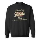 Damen Das Ist Ein Behnke Ding Lustiges Familie Behnke Mit-Ausschnitt Sweatshirt