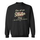 Damen Das Ist Ein Schröter Ding Lustiges Familie Schröter Mit-Ausschnitt Sweatshirt