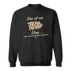 Damen Das Ist Ein Witte Ding Lustiges Familie Witte Mit-Ausschnitt Sweatshirt