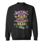 Damen Mardis Gras Perlen Und Bling Es Ist Ein Mardi Gras Ding Mit-Ausschnitt Sweatshirt