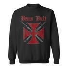 Deusult Helmet Templar Order Templar Holy Cross Sweatshirt