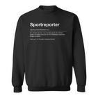 Dynamic Sportreporter Spannung Und Emotionen Sweatshirt