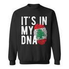 It's In My Dna Lebanon Flag Fingerprint Sweatshirt