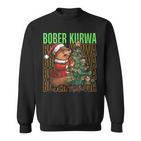 Polish Meme Christmas Bobr Kurwa Bober Bobr Sweatshirt