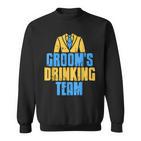 Groom's Drinking Team Retro Stag Night Sweatshirt