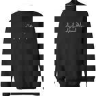 Ich Liebe Mein Motorrad Herzschlag Sweatshirt
