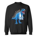 Menorasaurus Rex Menorahsaurus Hannukah Dinosaur Sweatshirt