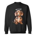 Miniature Dachshund Puppy Angel Sweatshirt