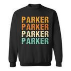 Parker Nachname Familientreffen Nachname Personalisiert Sweatshirt