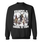 Perchten T For The Krampus Run Legend Figure Kramperl T Krampus Sweatshirt