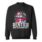 Reindeer War Ausverkauft Weihnachten Husky Fest Slogan Sweatshirt