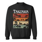 Retro Africa Tanzania Safari Travel Tanzania Tour Sweatshirt