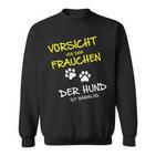 Vorsichtor Dem Frauchen Der Hund Ist Harmlos Careful Before The Sweatshirt